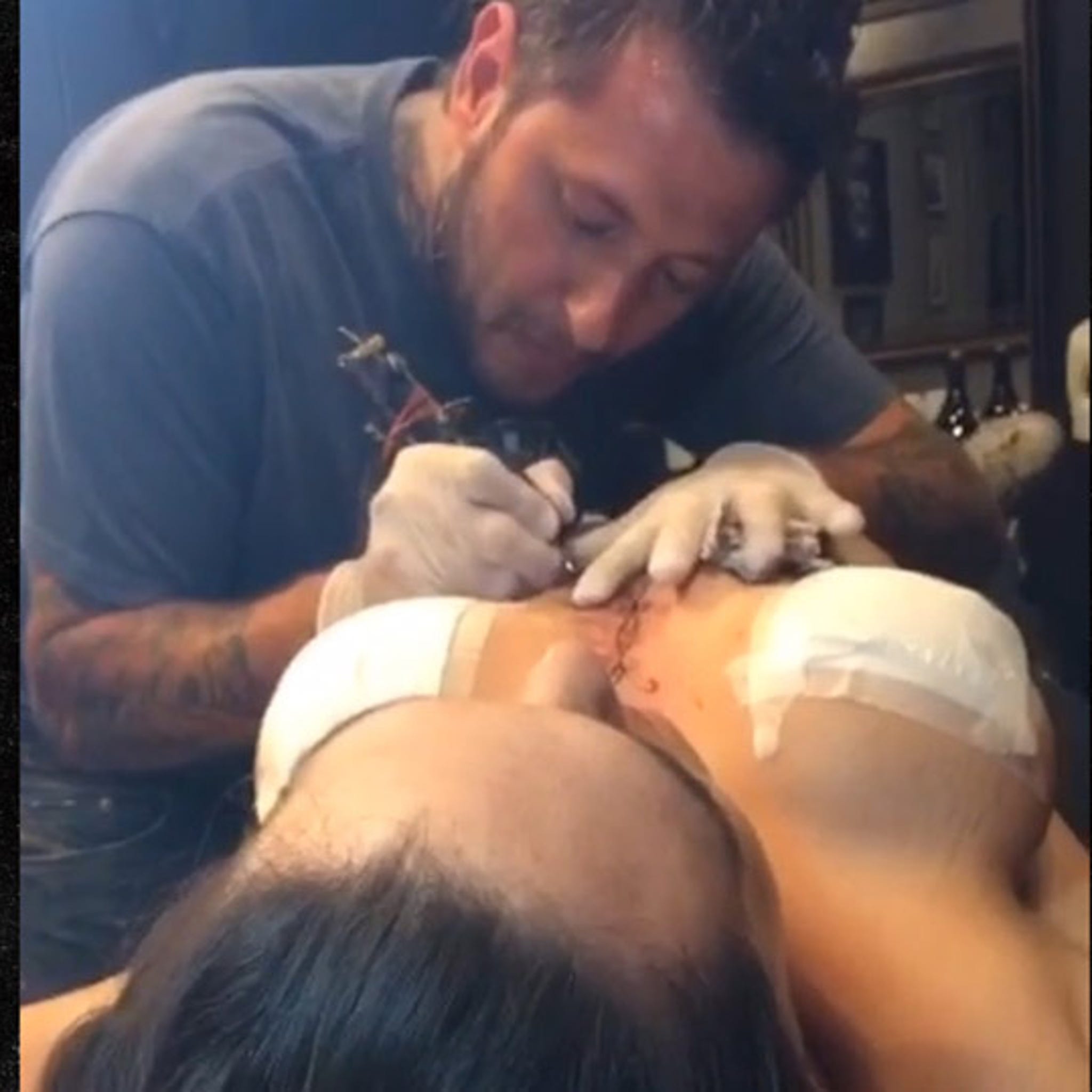 MMA Legend Gabi Garcia -- Brazilian Boob Coverup ... For New Tattoo