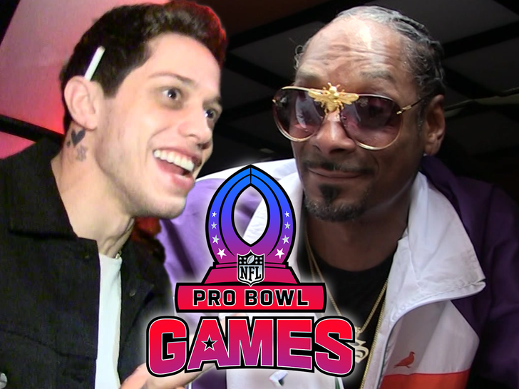 pete davidson and snoop dogg with the pro bowl games