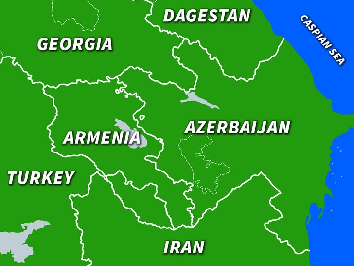 Armenia Azerbaijan map