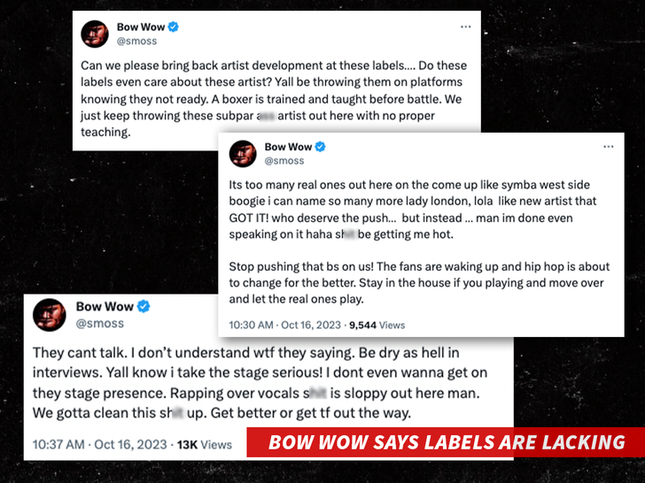 Bow Wow Says Labels Are Lacking