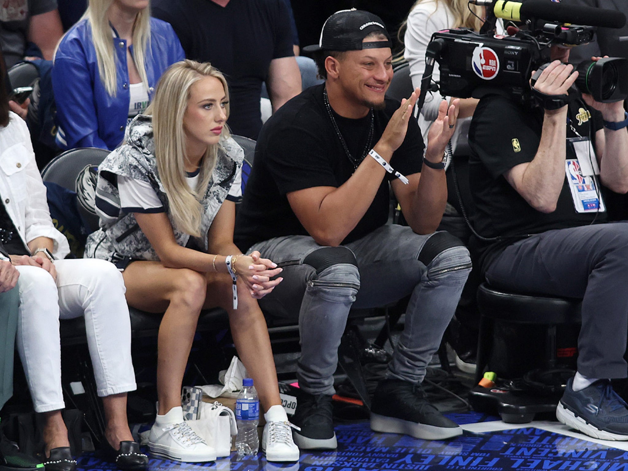 Patrick, Brittany Mahomes Sit Courtside In Dallas For NBA Finals Game 3