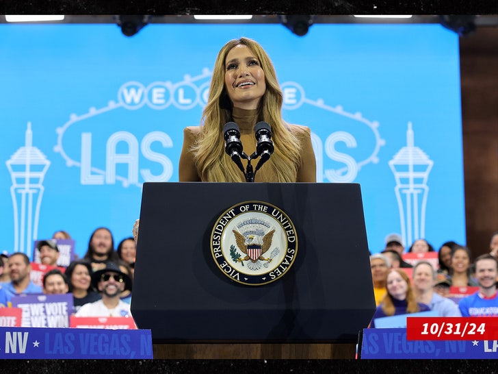 jennifer lopez kamala rally