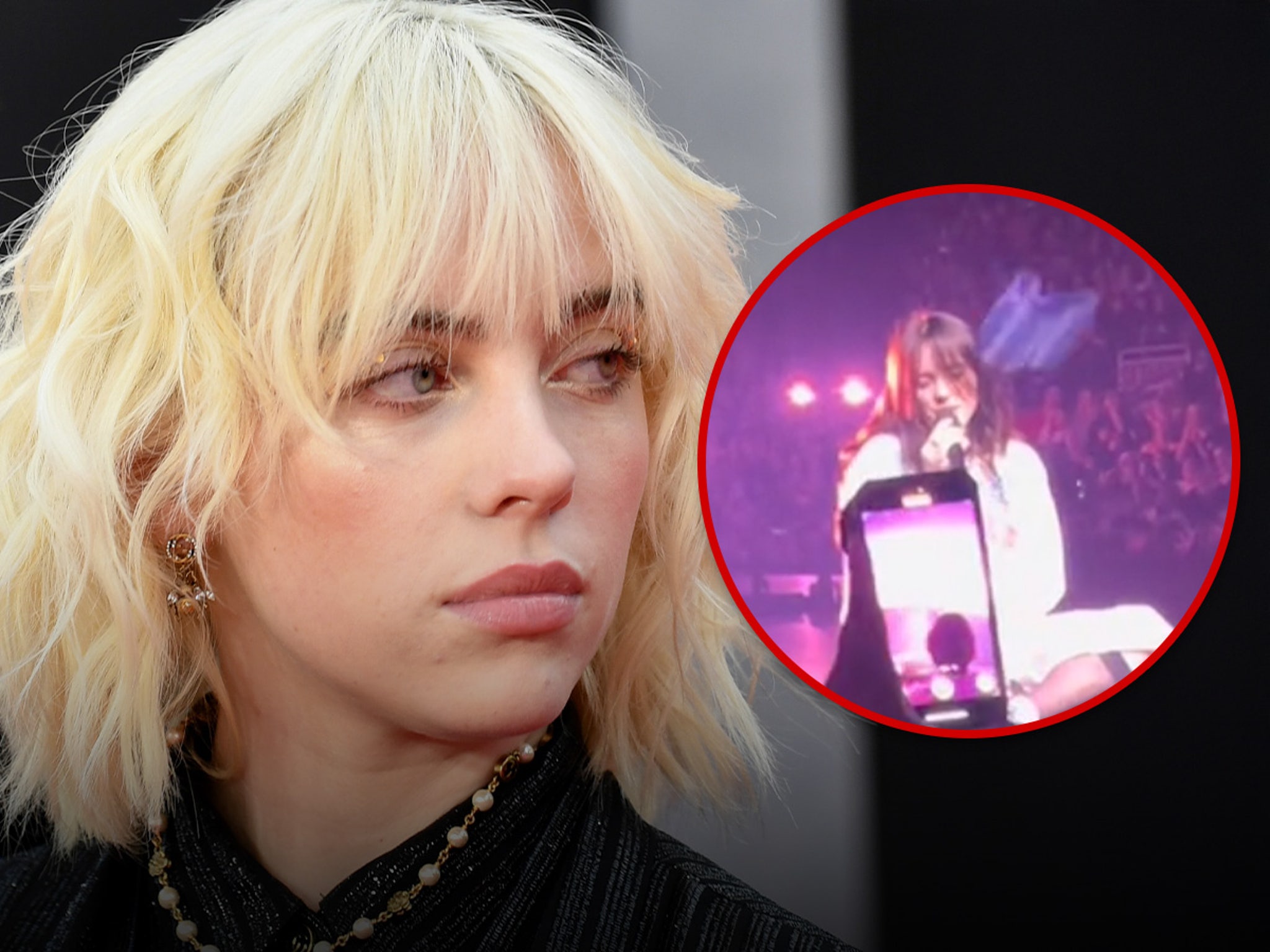 Billie Eilish 着用　同型　ブレスレット Billie Eilish Hit In Face By Bracelet While Singing 'What Was I