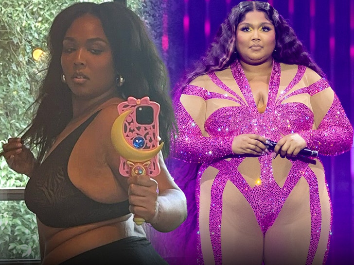 Lizzo ostenta bumbum em selfie de cueca após enorme castelo de peso