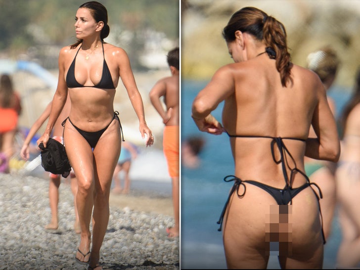 Eva Longoria Splashin' in Marbella, Spain