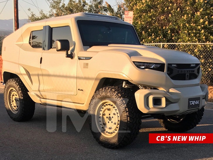 Chris Brown Drops Over k for Bulletproof SUV :: 0703-chris-brown-new-whip-2-tmz-1