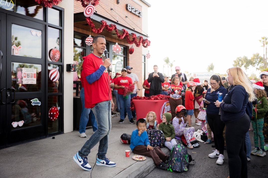 Andre Reed Raising Cane's bike giveaway 5
