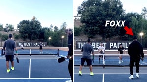 Jamie Foxx Plays Pickleball, Hits Shot Of The Game!