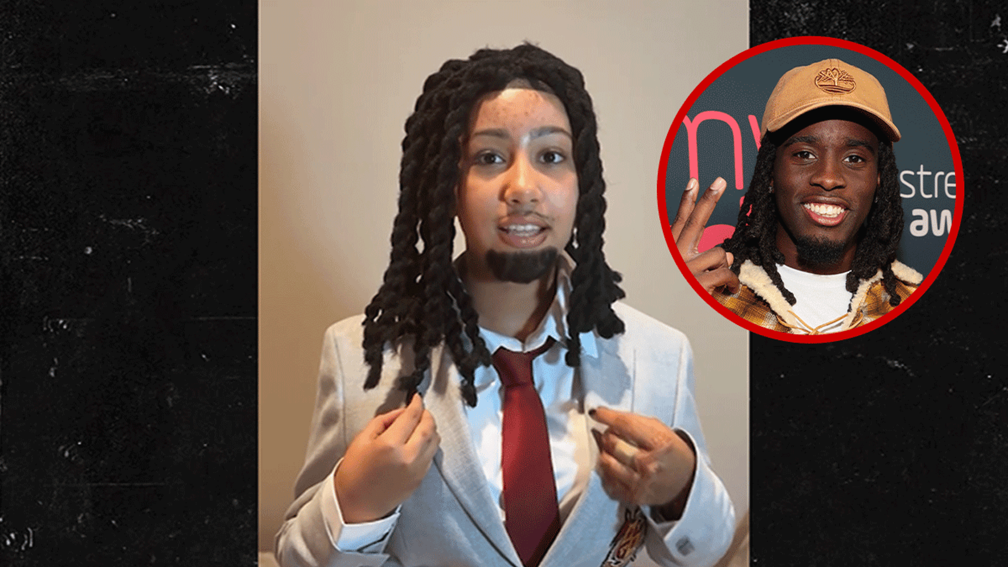 North West Dresses Up as Kai Cenat Ahead of Halloween North West Dresses Up as Kai Cenat Ahead of Halloween