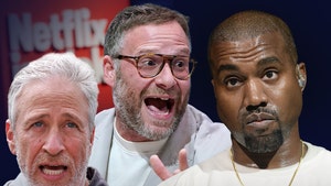 seth rogan and jon stewart kanye west getty 1