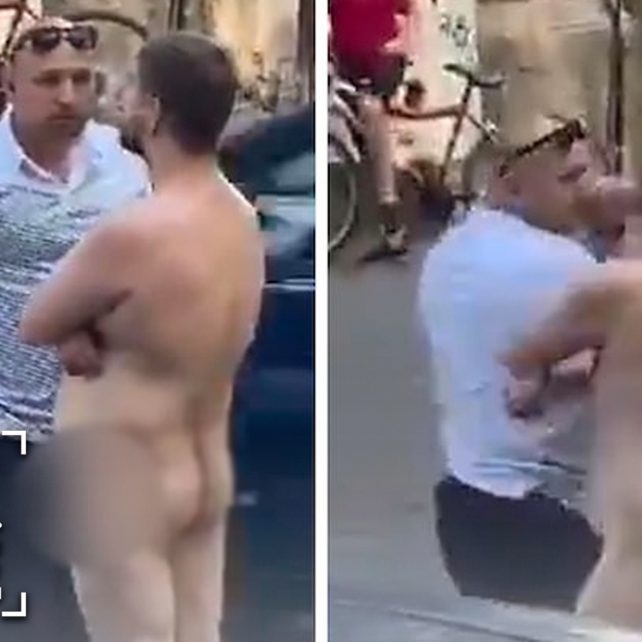 Naked Man Blocking Traffic Gets Knocked Out Cold | TMZ Live