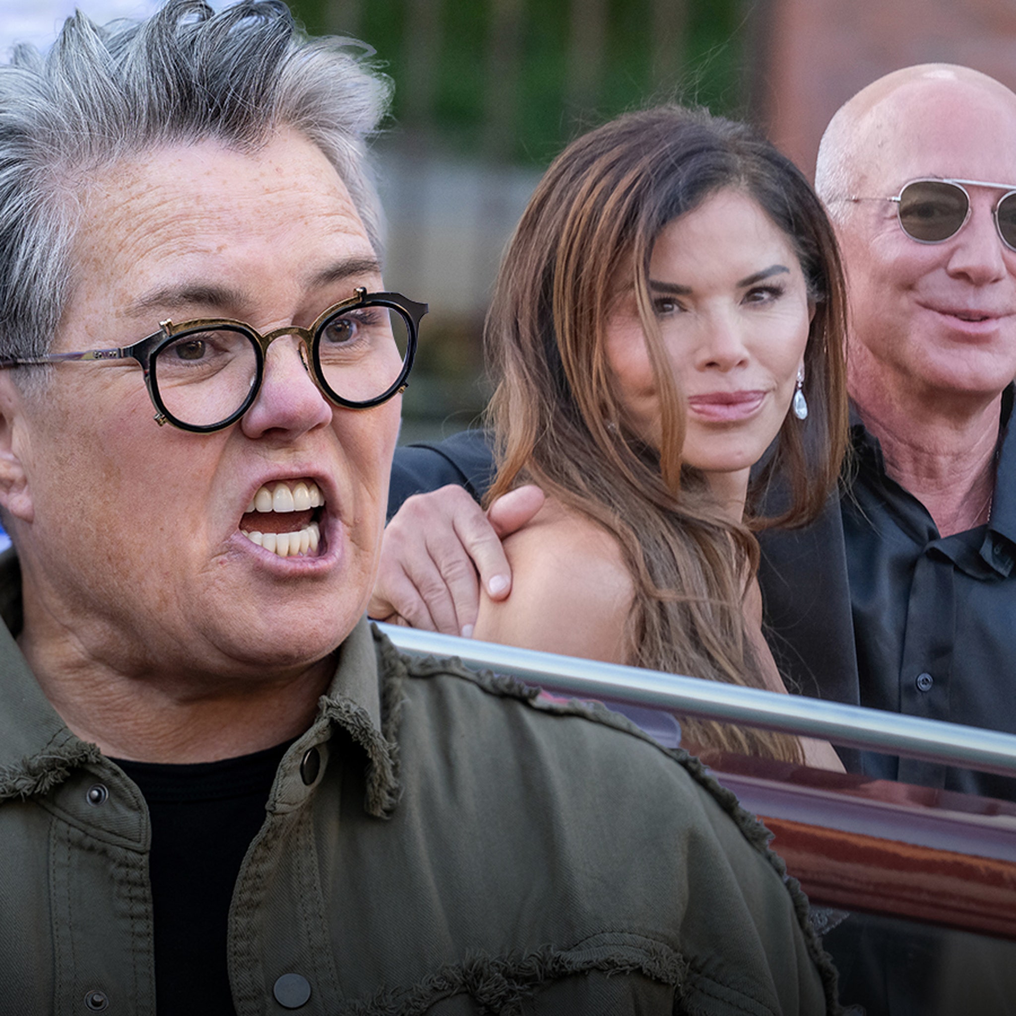 Rosie O'Donnell Slams Jeff Bezos, Calls Lauren Sanchez 'Fake Fembot Wife'