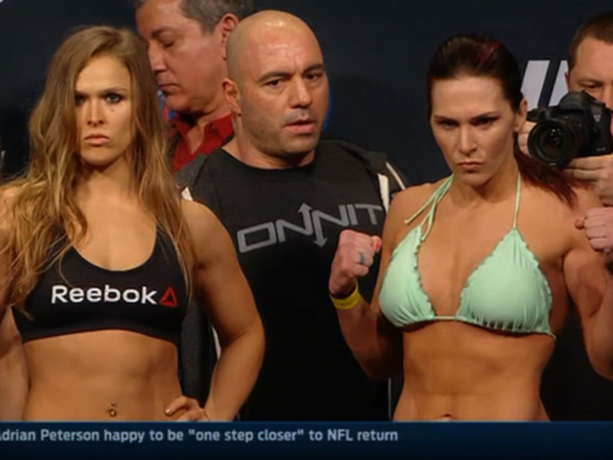 Ronda Rousey -- Half-Naked Weigh-In ... For UFC 184