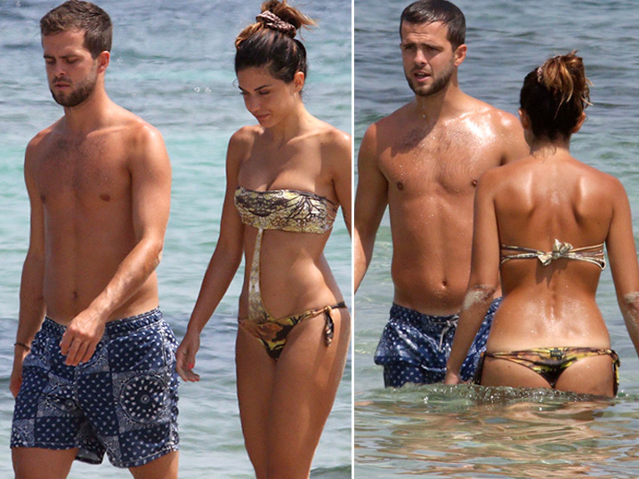 Soccer Superstar Miralem Pjanics Hot Wife Thongs Out In Ibiza pic