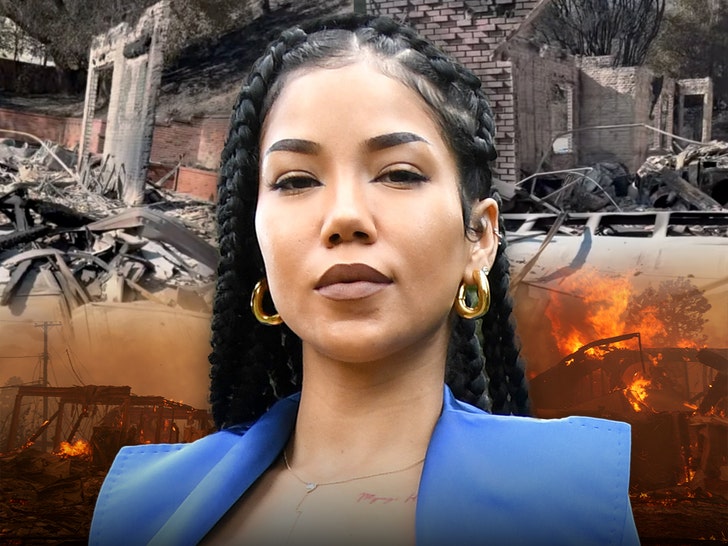 Jhené Aiko retorna à casa queimada em Los Angeles, filma cena chocante