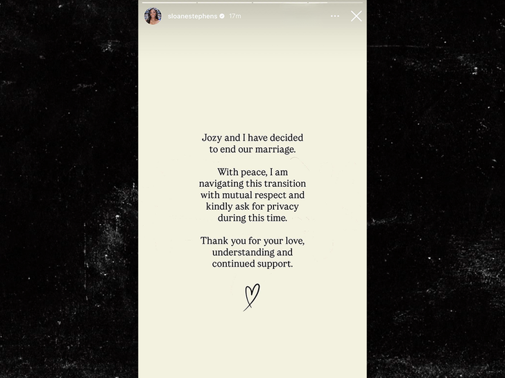 Sloane Stephens y Jozy Altidore se divorcian inmediatamente