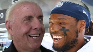 Ric Flair Pulls Up To Titans Training Camp, Pumps Team Up, Wooo!