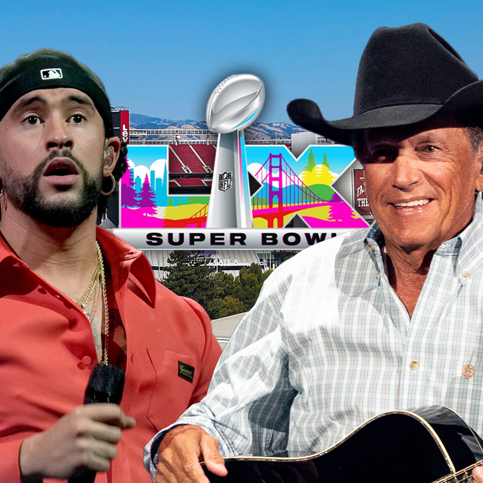 Fans Launch Petition to Replace Bad Bunny W/ George Strait for Super Bowl Halftime