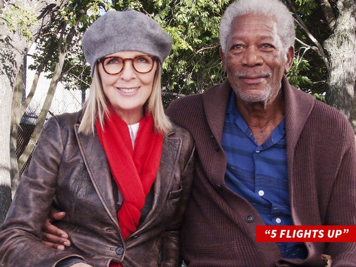 morgan freeman next to diane keaton 5 flights up everett