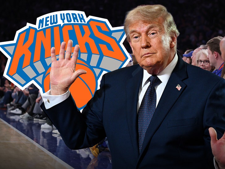 donald trump knicks game getty 1