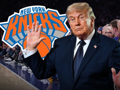 donald trump knicks game getty 1