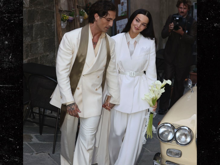 David And Dove Cameron Marry In Tuscany backgrid