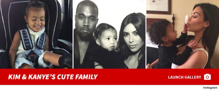 Kim Kardashian and Kanye West's Cute Family