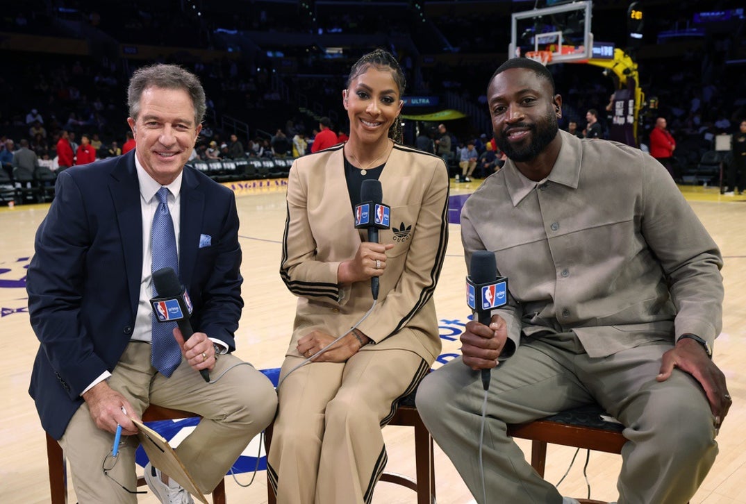 Kevin Harlan, Candace Parker & Dwayne Wade