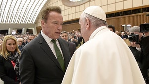 Arnold Schwarzenegger Meets Pope Francis (PHOTOS)