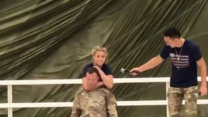 Paige VanZant Chokes Out U.S. Soldier, Puts Him To Sleep