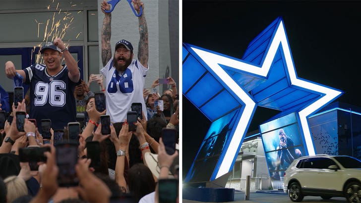 Post Malone Surprises Fans at Raising Cane's Dallas Cowboys Location ...