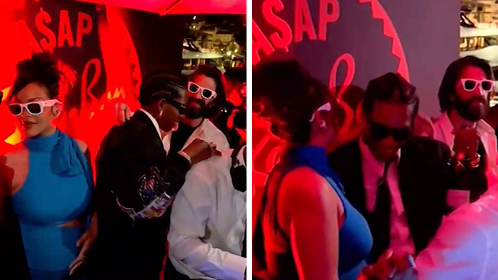 Rihanna and A$AP Rocky Party in DJ Booth at Cannes Party, New Video