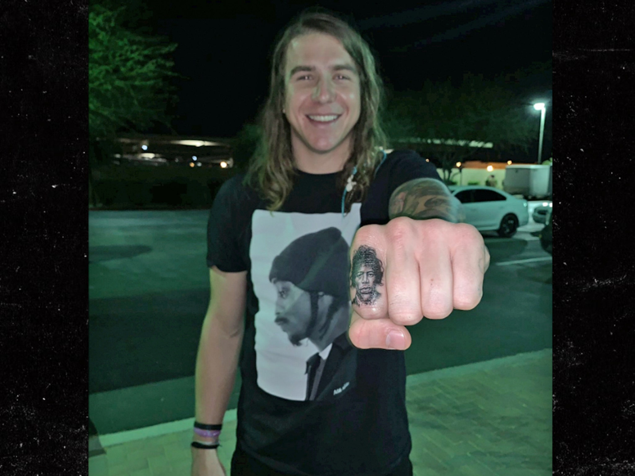 Indians' Mike Clevinger Gets Awesome Jimi Hendrix Tattoo on His Finger