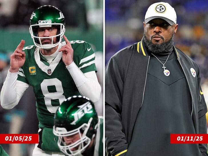aaron rodgers and mike tomlin getty 1