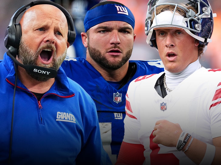 Cam Skattebo brian daboll and jaxon dart getty 1