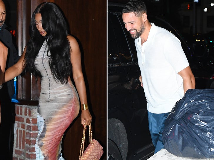 Megan Thee Stallion, Klay Thompson Hold Hands Leaving Dinner In NYC