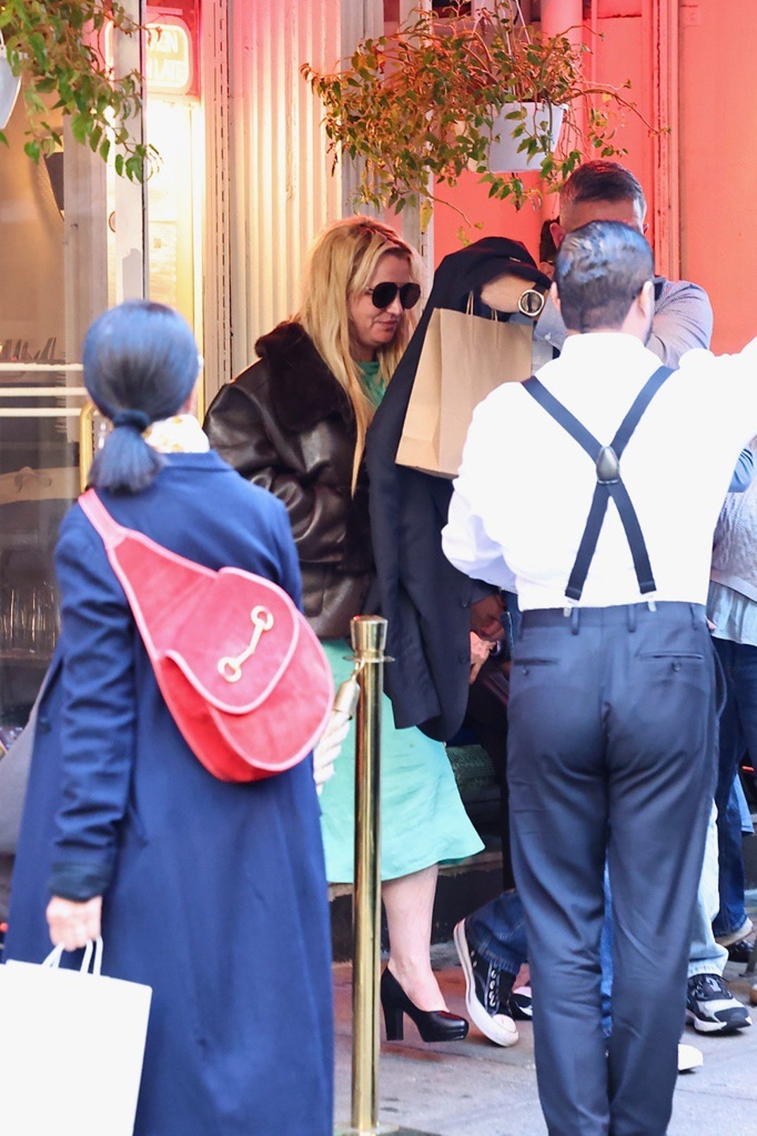 Britney Spears Scarf Cover NYC 9