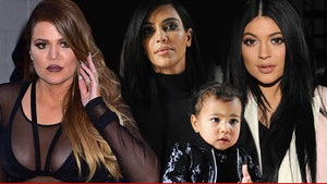 Kim Kardashian, North West, Kylie and Khloe in Car Accident