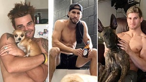 Shirtless Stars With Dogs ... Canines and Tens!
