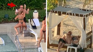 Joe Giudice Parties with a Flock of Hot Babes in Mexico, Teresa Who?