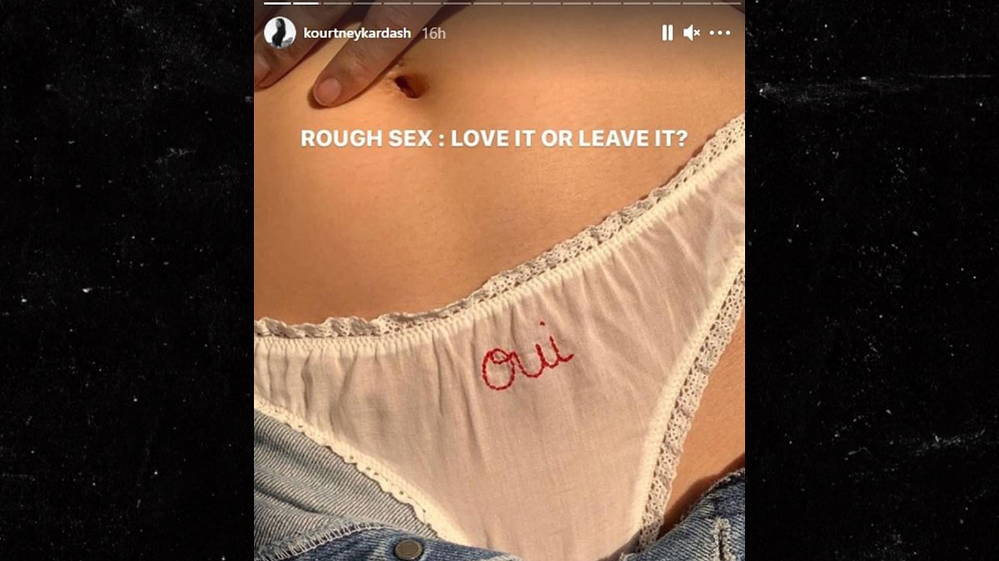 Kourtney K hits followers with ‘Rough Sex’ poll, flash ‘Oui’ shorts