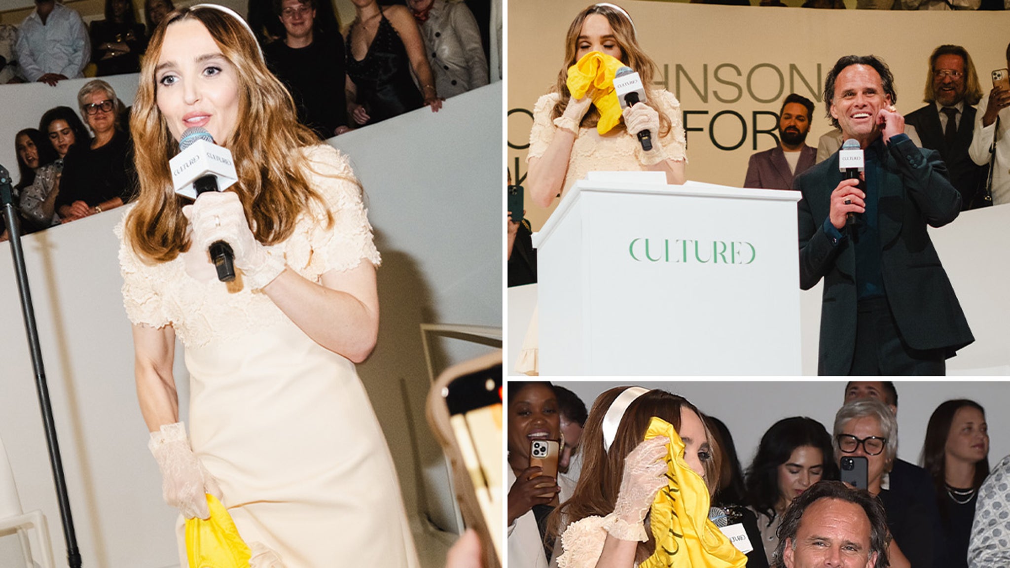 Chloe Fineman Deeply Inhales Walton Goggins Speedo At Magazine Event