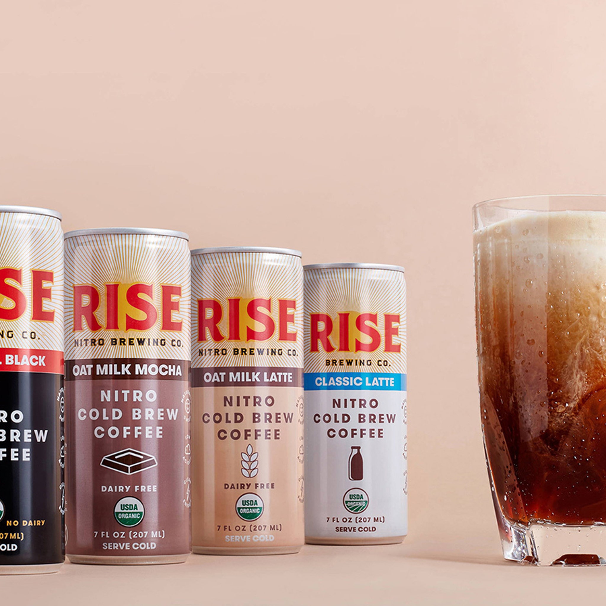 RISE Brewing Co. Original Black Nitro Cold Brew Coffee - 7 oz Can