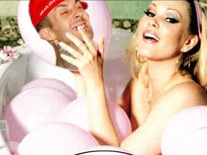 Shanna Moakler and Travis Barker