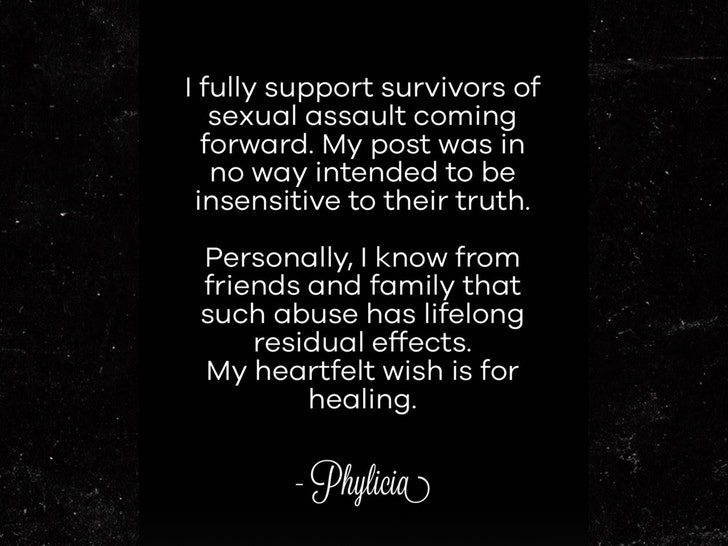 Phylicia Rashad statement