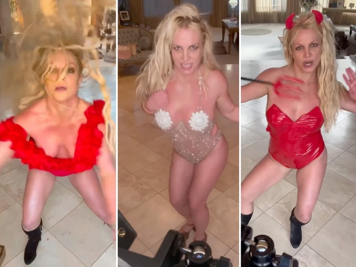 Britney Spears dançando no Instagram