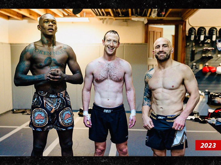 mark zuckerberg Israel Adesanya Alex Volkanvski sub swipe