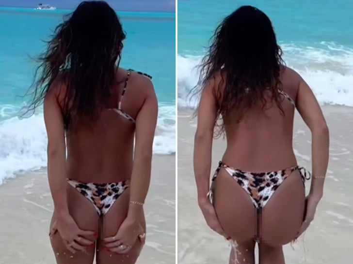 Sexy Stars In Animal Print Swimwear