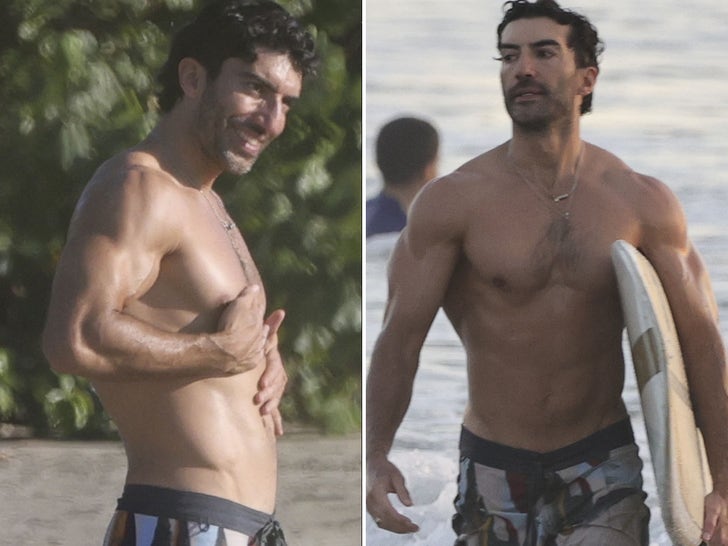 Justin Baldoni All Smiles -- Shirtless & Shredded Celebrating His Birthday In Costa Rica