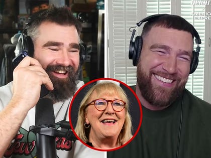 Travis and Jason Kelce call mom Donna on New Heights podcast